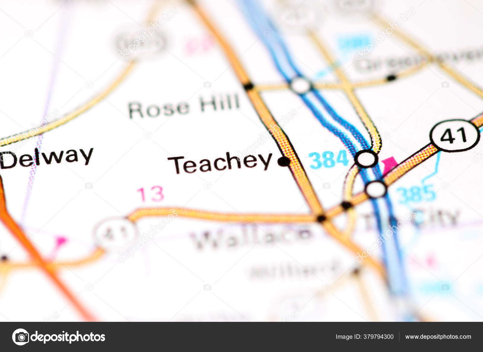 Teachey North Carolina Usa Map — Stock Photo © aliceinwonderland2020