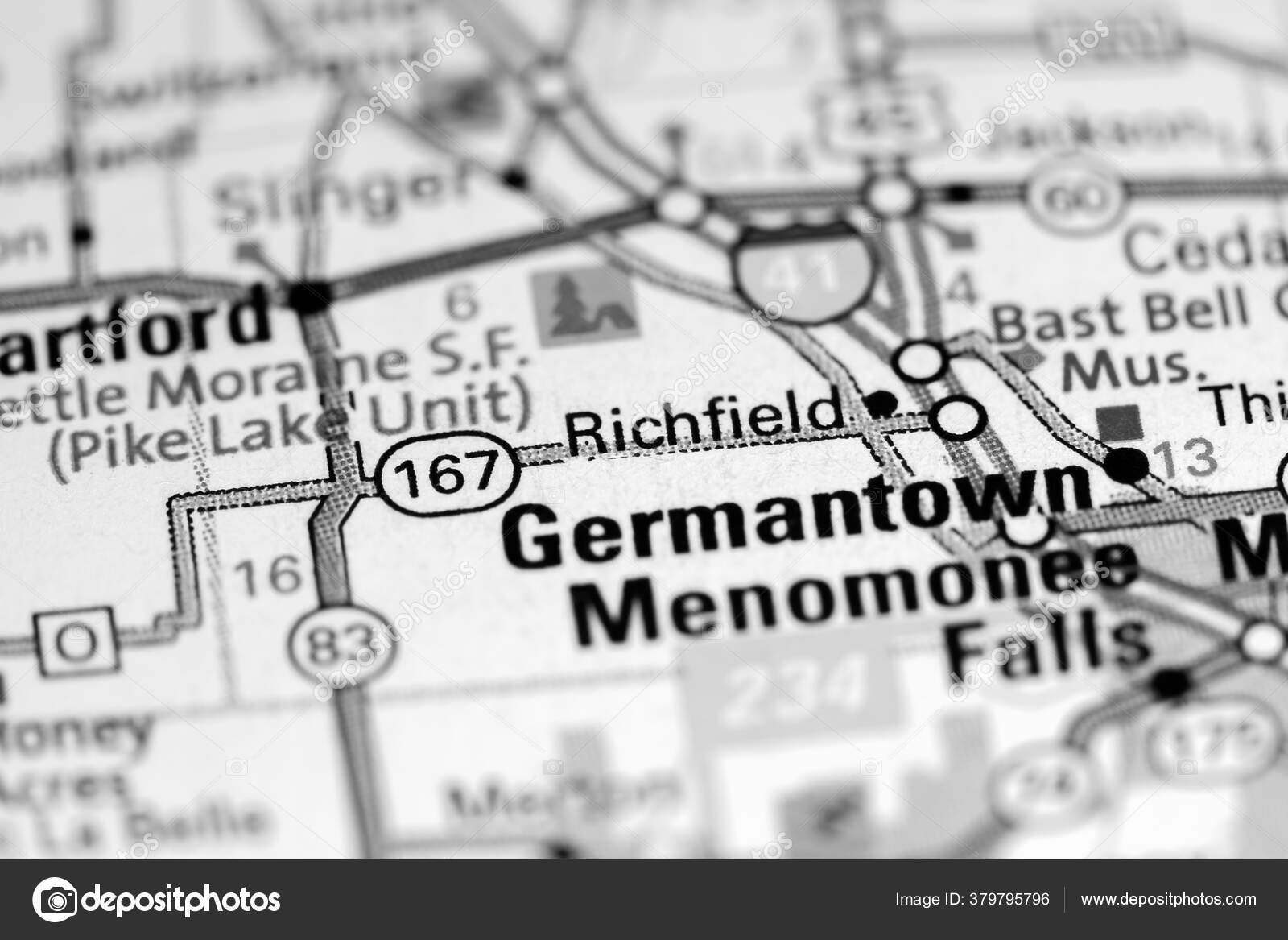 Richfield Wisconsin Usa Map Stock Photo by ©aliceinwonderland2020 379795796