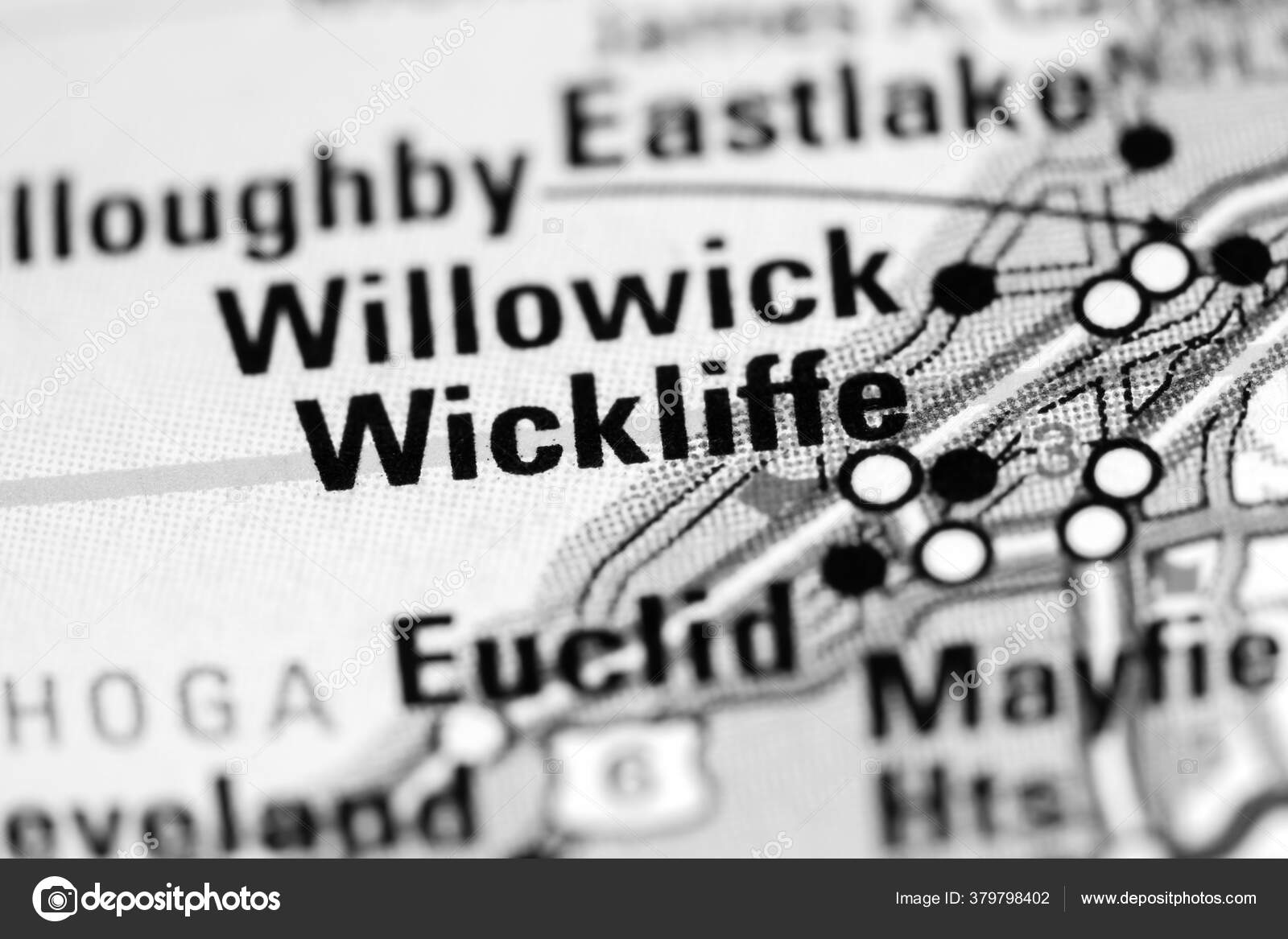 Wickliffe Ohio Usa Map — Stock Photo © aliceinwonderland2020 379798402