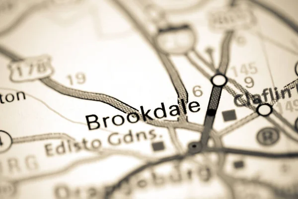 Brookdale Augusta Eeuu Mapa — Foto de Stock
