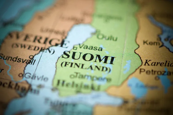 Suomi Europe Geography Map — Stock Photo, Image