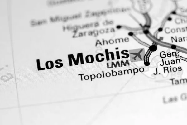 Los Mochis México Sobre Mapa — Fotografia de Stock