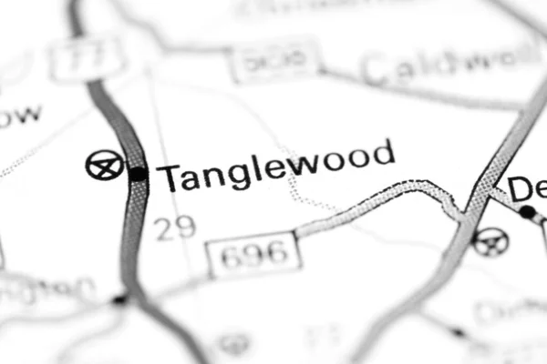 Tanglewood Texas Stati Uniti Una Mappa — Foto Stock