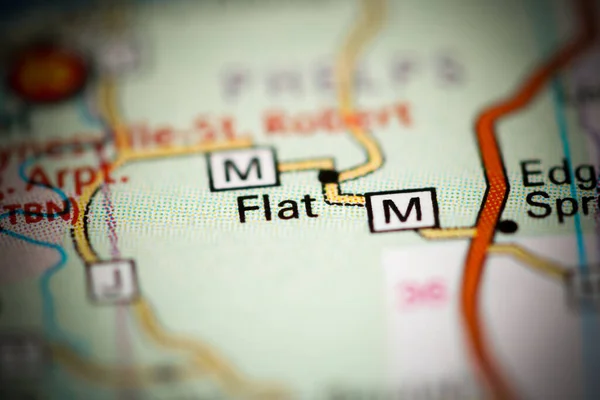 Platt Det Missouri Usa Geografisk Karta — Stockfoto