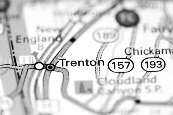 Trentone Georgia Usa Mapě — Stock fotografie
