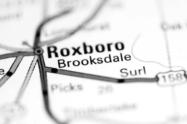 Brooksdale Nordcarolina Usa Geografisk Karta — Stockfoto