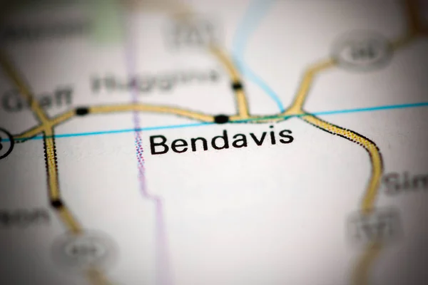 ベンダビスだ ミズーリ州 地理地図上のアメリカ — ストック写真