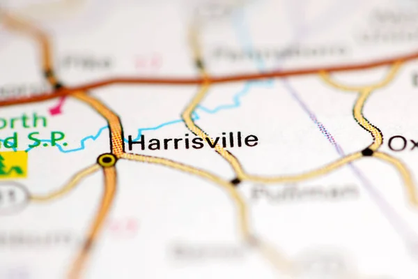 Harrisville Virgínia Ocidental Eua Sobre Mapa Geografia — Fotografia de Stock