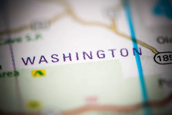 Washington Misuri Eeuu Mapa Geográfico — Foto de Stock