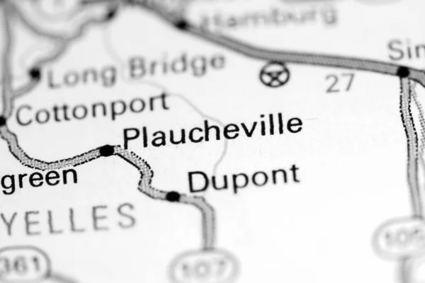 Plaucheville Louisiana Stati Uniti Una Mappa — Foto Stock