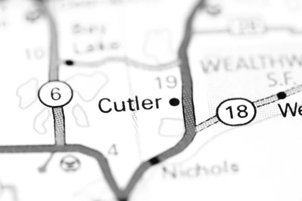 Cutler Minnesota Eeuu Mapa —  Fotos de Stock