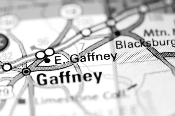 East Gaffney Augusta Eeuu Mapa —  Fotos de Stock