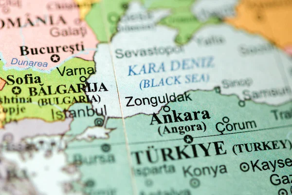 Zonguldak Europa Mapa Geográfico — Foto de Stock