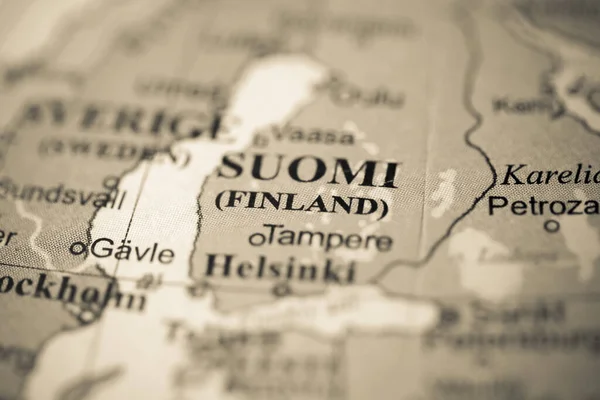 Finland Europe Geography Map — Stock Photo, Image