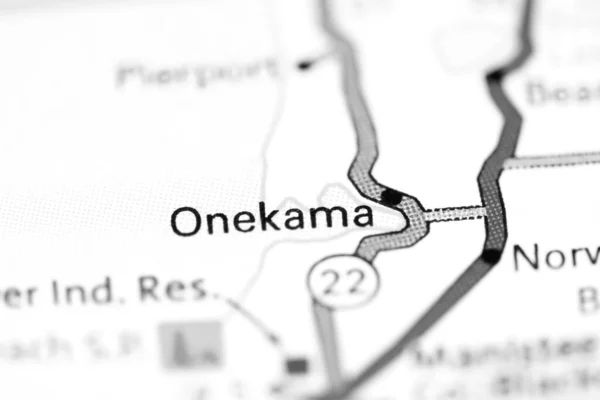 Onekama Michigan Usa Mapě — Stock fotografie