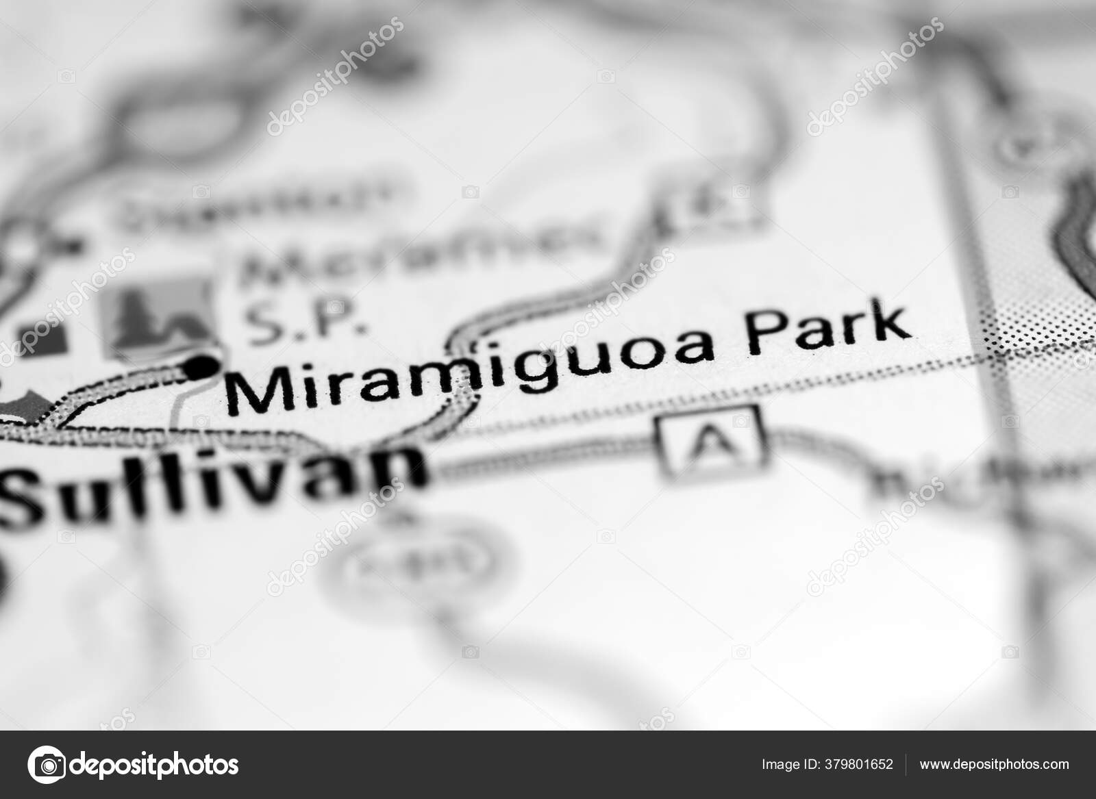 Miramiguoa Park Missouri Usa Geography Map Stock Photo by