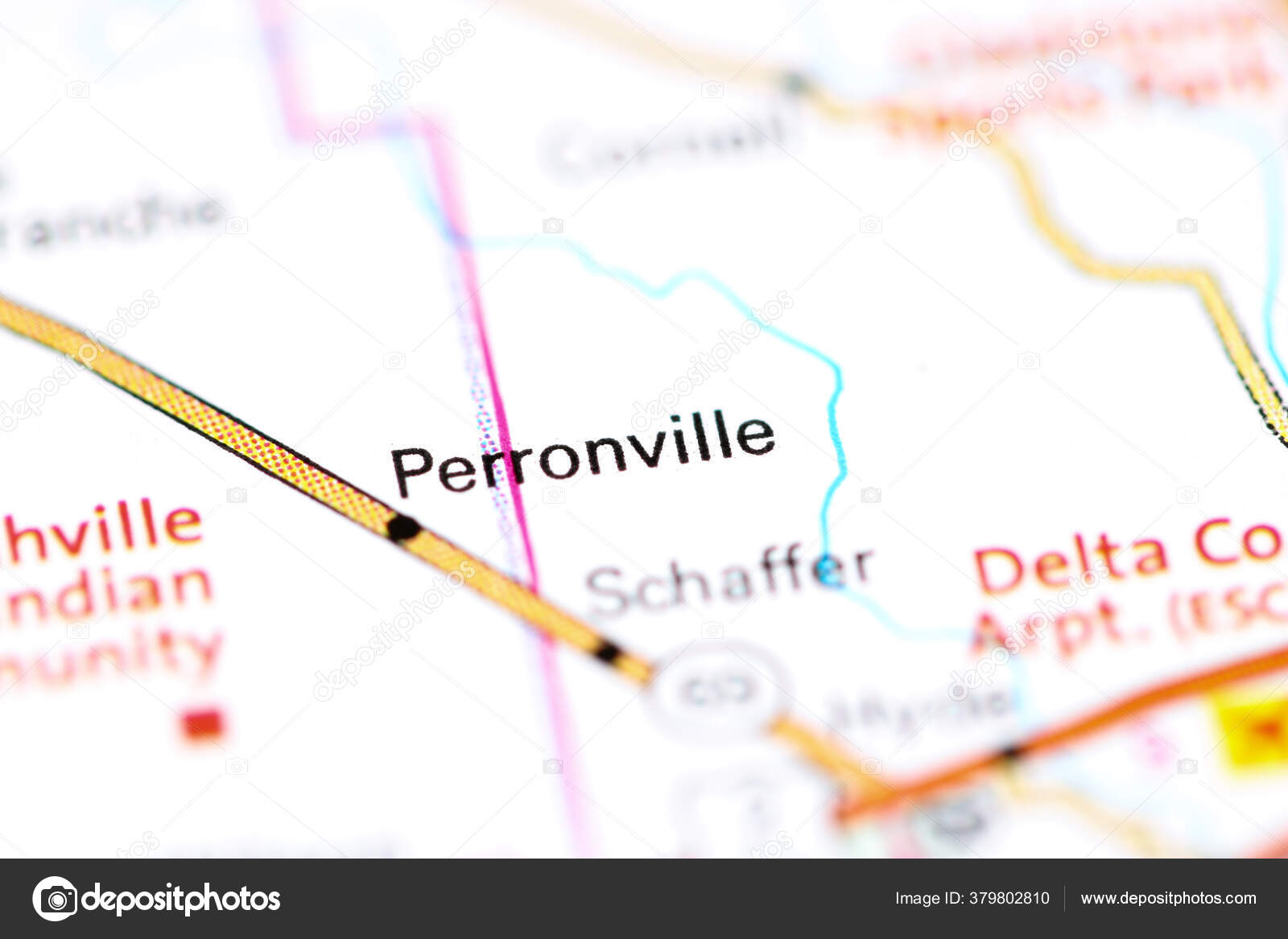 Perronville Michigan Usa Map Stock Photo by ©aliceinwonderland2020 379802810