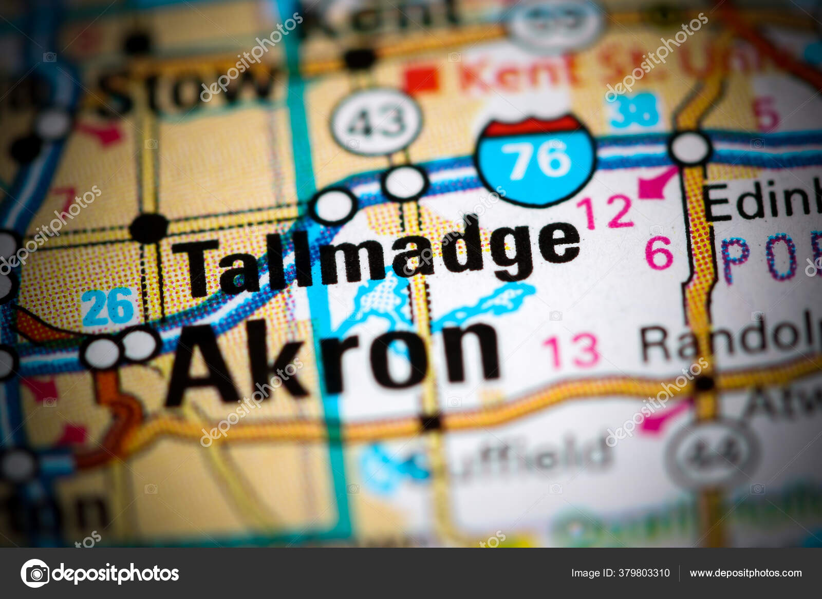 Tallmadge Ohio Usa Map — Stock Photo © aliceinwonderland2020 379803310