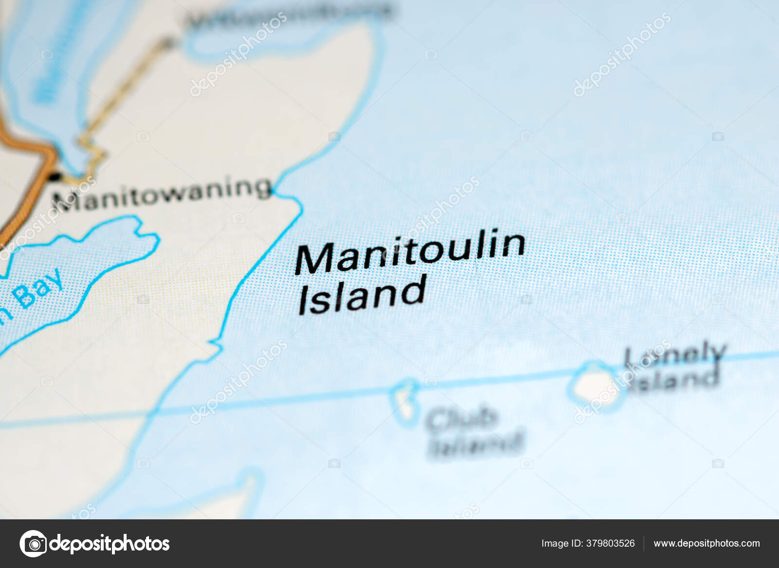 Manitoulin Island Canada Map Stock Photo by ©aliceinwonderland2020 379803526