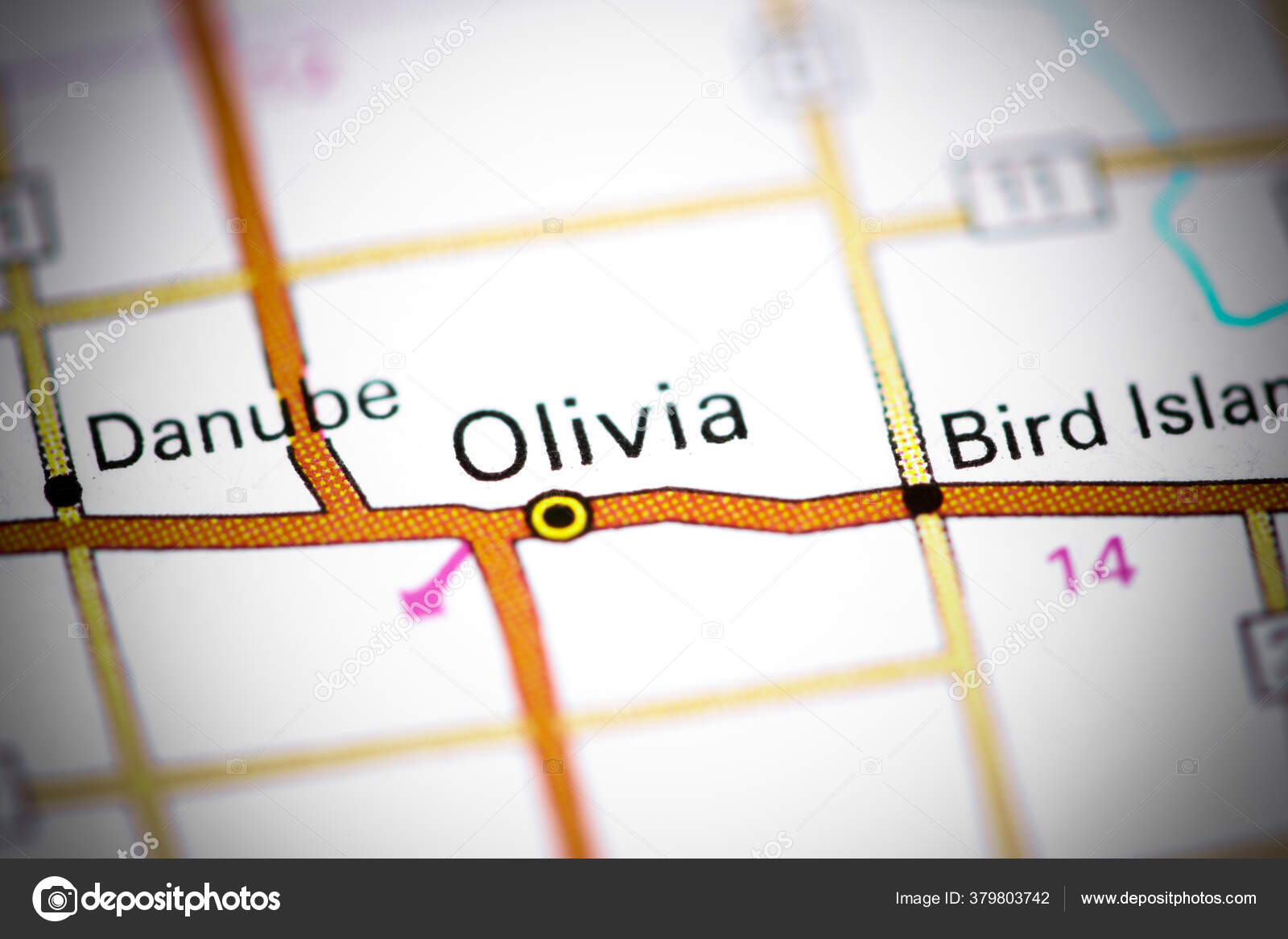 Olivia Minnesota Usa Map — Stock Photo © aliceinwonderland2020 379803742