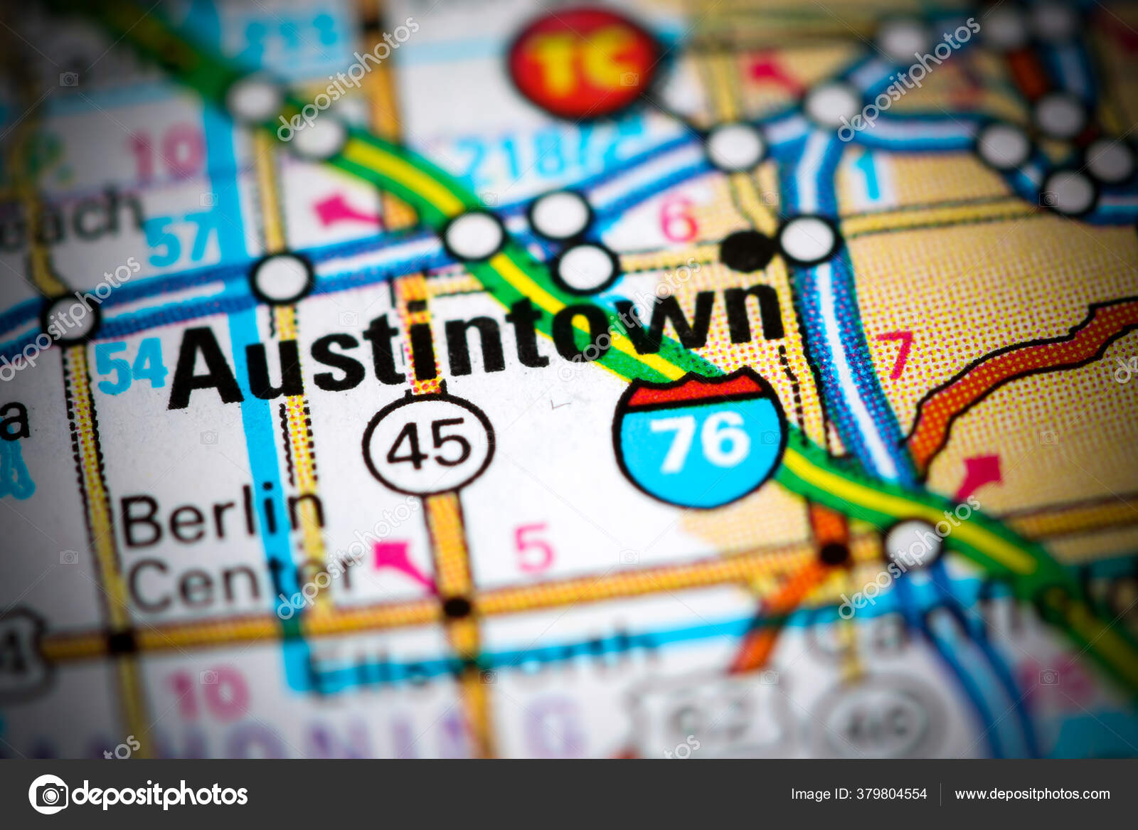 Austintown Ohio Usa Map — Stock Photo © aliceinwonderland2020 379804554