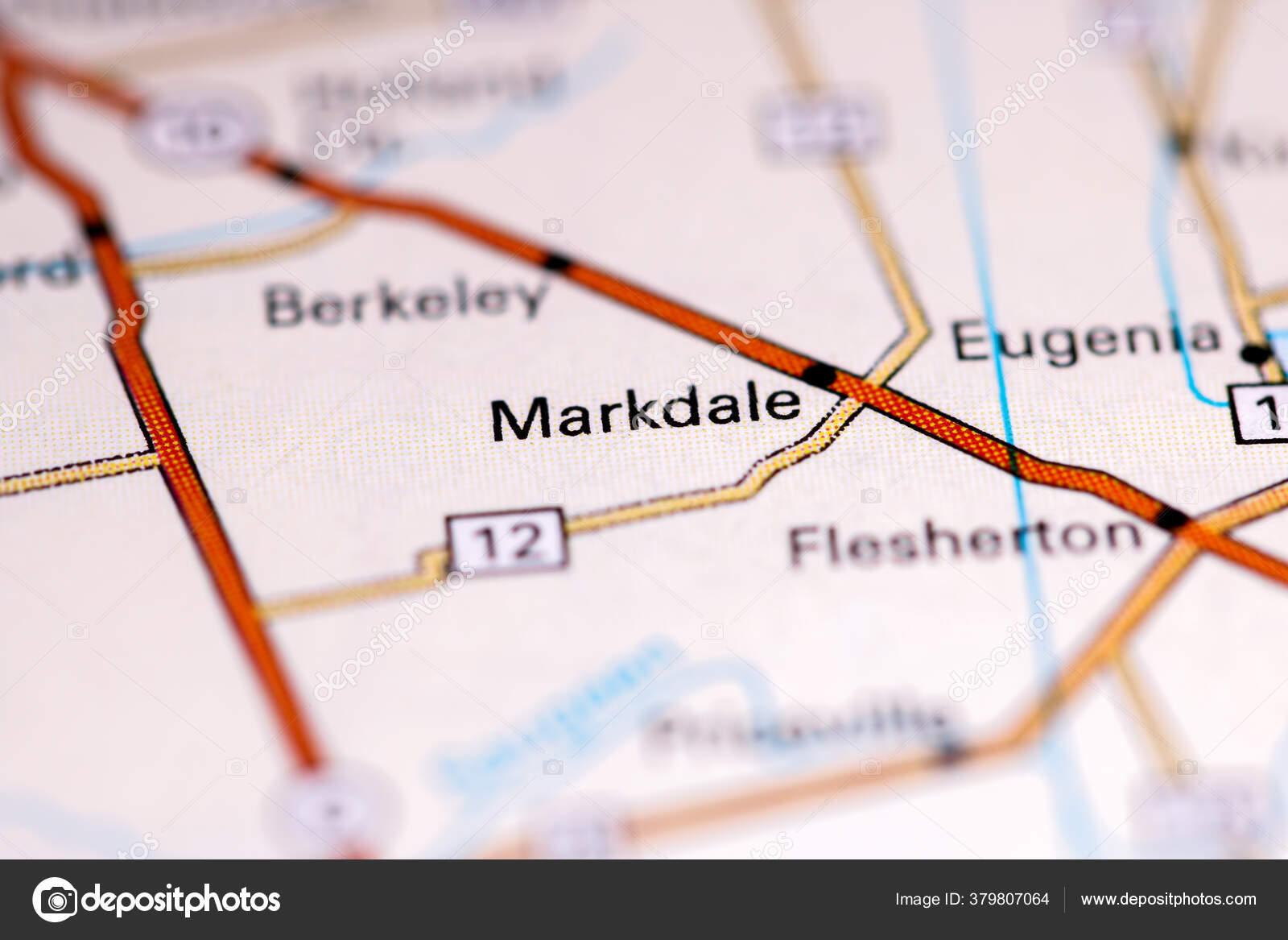 Markdale Canada Map Stock Photo by ©aliceinwonderland2020 379807064