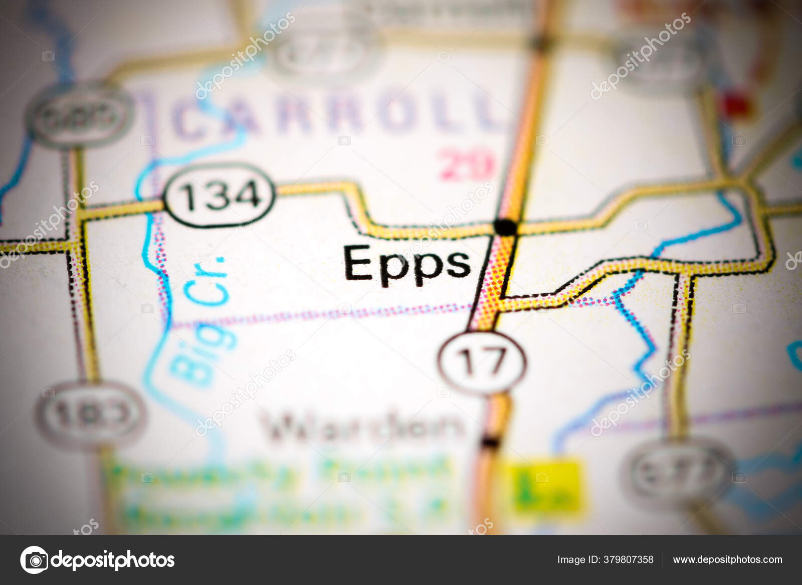 Epps Louisiana Usa Map — Stock Photo © aliceinwonderland2020 379807358