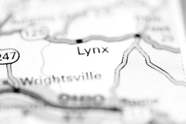 Lynx Ohio Usa Geography Map — Stock Photo, Image