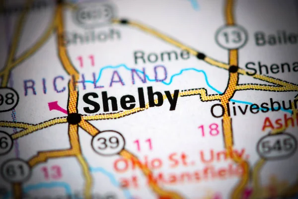 Шелбі Огайо Сша Карті — стокове фото