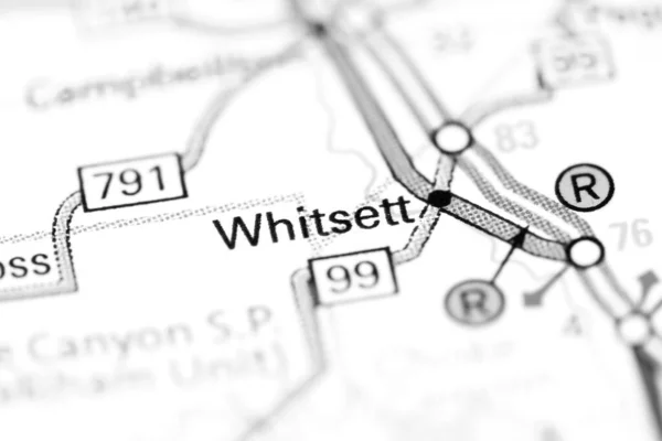 Whitsett Texas Eua Sobre Mapa — Fotografia de Stock