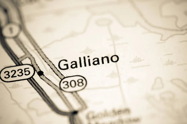 Galliano Louisiana Usa Map — Stock Photo, Image