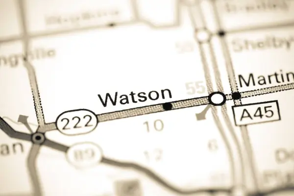 Watson Michigan Eeuu Mapa —  Fotos de Stock