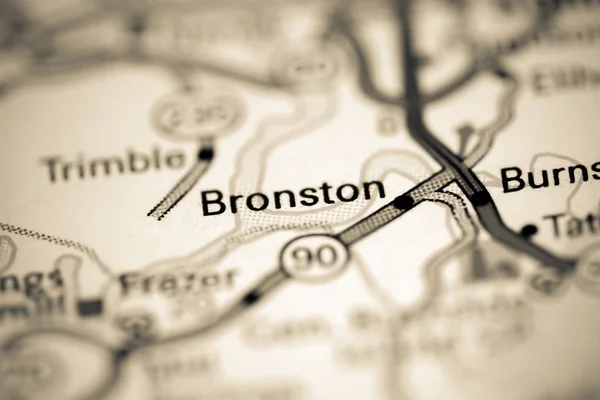 Bronston Kentucky Stati Uniti Una Mappa Geografica — Foto Stock
