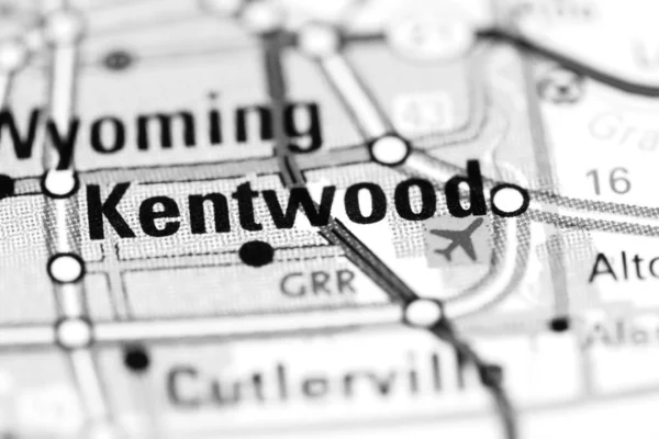 Kentwood Michigan Abd Haritada — Stok fotoğraf