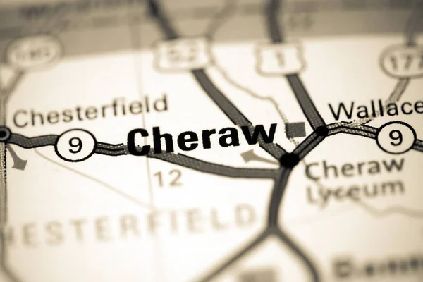 Cheraw Augusta Usa Map — Stock Photo, Image