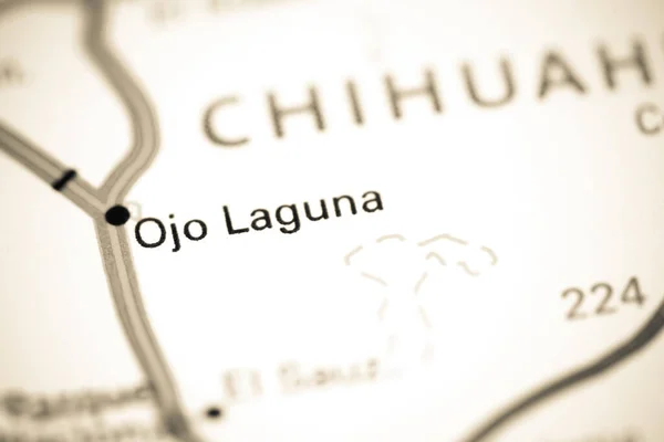 Ojo Laguna México Mapa — Foto de Stock