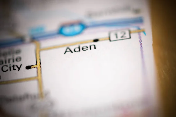 Aden Illinois Eeuu Mapa Geográfico —  Fotos de Stock