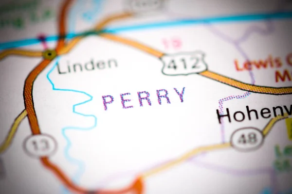 Perry Tennessee Abd Haritada — Stok fotoğraf