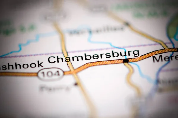 Chambersburg Illinois Usa Geografisk Karta — Stockfoto