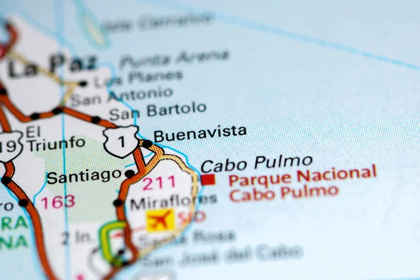 Buenavista. Mexico on a map