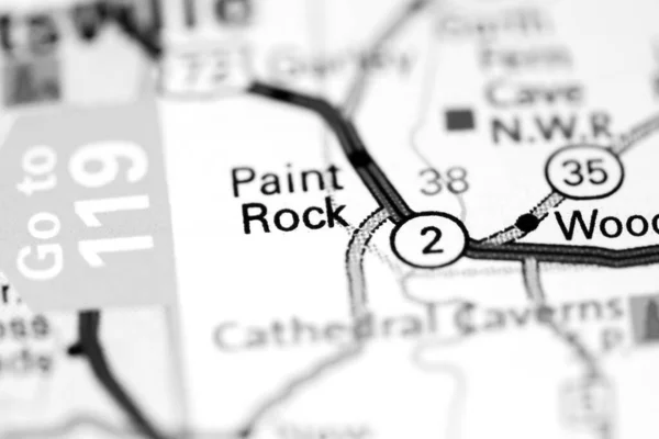 Paint Rock Alabama Usa Map — Stock Photo, Image