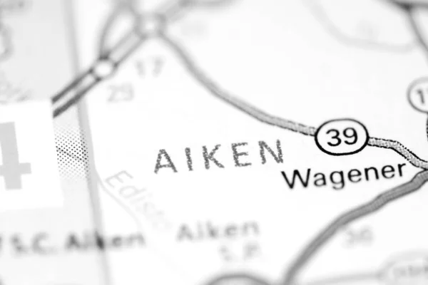 Aiken Augusta Usa Map — Stock Photo, Image