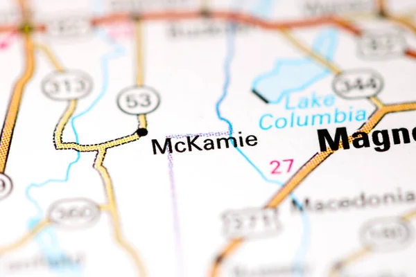 Mckamie Vagyok Alabamában Usa Térképen — Stock Fotó