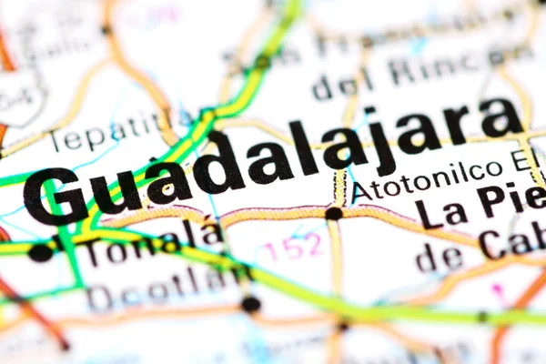 Guadalajara Mexico Map — 스톡 사진