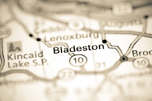 Μπλέιντεστον Κεντάκι Ηπα Χάρτη Γεωγραφίας — Φωτογραφία Αρχείου