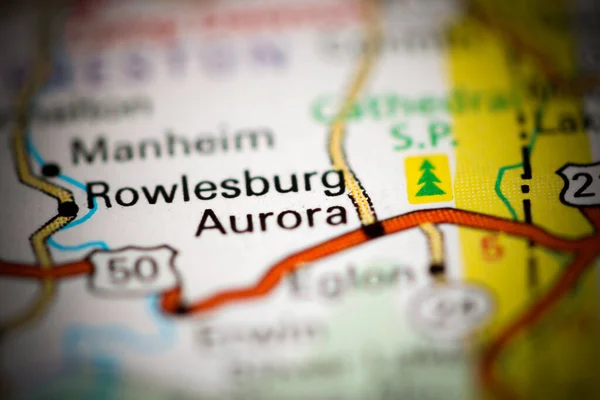 Aurora West Virginia Usa Geography Map — Stock Photo, Image