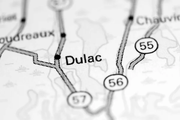 Dulac Luisiana Eeuu Mapa —  Fotos de Stock