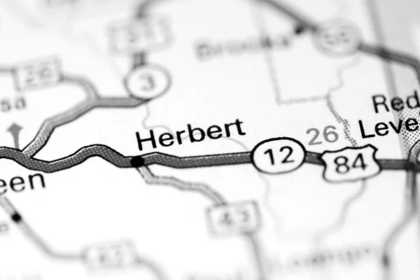 Herbert Alabama Usa Map — Stock Photo, Image