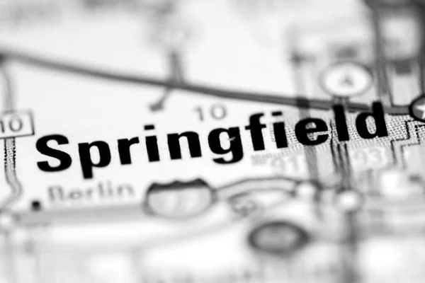 Springfield Illinois Usa Mapě Geografie — Stock fotografie