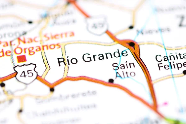 Rio Grande. Mexico on a map